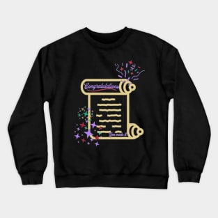 Congratulations, You Made It, Fireworks, Stars Crewneck Sweatshirt